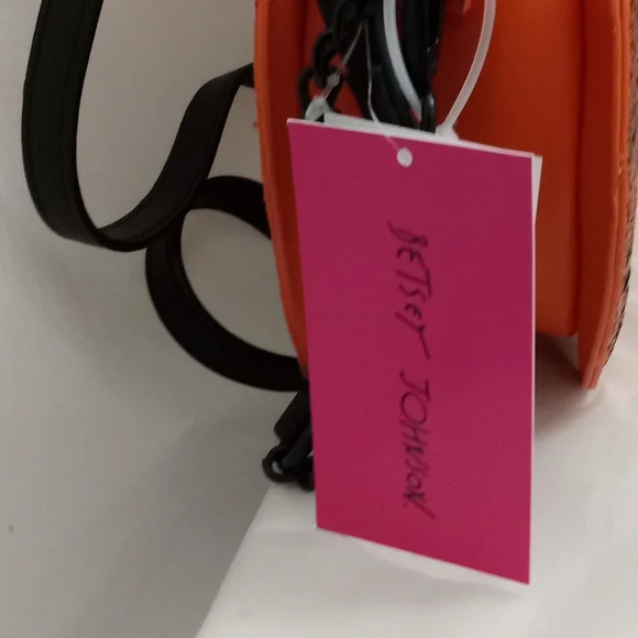 Betsey Johnson Glittery Jack-o'-Lantern's Two Faces Trick or Treat Spider Bag - Picture 7 of 16